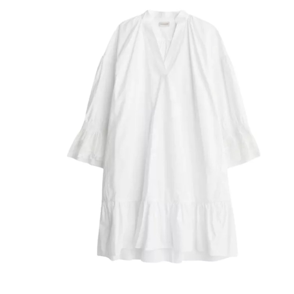 by Malene Birger Women's White Clarisia Organic Cotton Dress Pure size 36